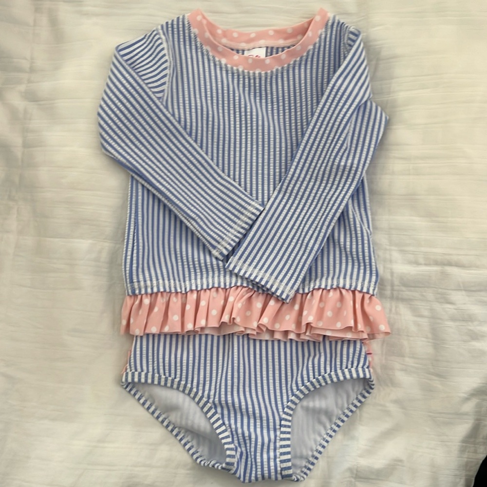 Ruffle Butt Two Piece Toddler Bathing Suit